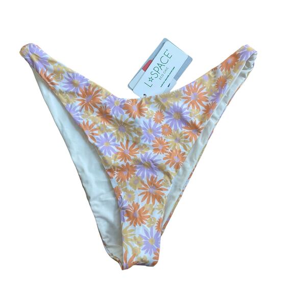 NWT L*Space Cabana Bottom Bitsy-Oopsie Daisy size Large - Picture 5 of 6